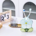 thumbnail image 4 of Floral Pattern Ceramic Desktop Holder Vase - Versatile Decorative Organizer for Brushes Writing Supplies and Decor, 4 of 6