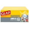 thumbnail image 2 of Glad Clear Garbage Bags - Tall 45 Litres - Febreze Fresh Clean Scent, 30 Trash Bags, 2 of 6