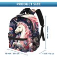 thumbnail image 2 of Unicorn Adjustable Shoulder Strap Beach Backpack with Large Capacity, Printed Design, Lightweight, 2 of 6