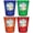Multicolor (4-Pack), variant on Ocean City Maryland Design B Souvenir Full Color 2 oz Round Shot Glass Multicolor (4-Pack)