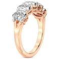thumbnail image 4 of IGI Certified Oval Shape Lab Grown Diamond Anniversary Band Ring For Women | 5 Stone 5 CT TW In 14K Rose Gold | FG-VS1-VS2 Quality Portia Friendly Diamonds Band Ring, 4 of 5