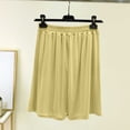 thumbnail image 2 of Womens Pajama Shorts Stain Summer Boxer Shorts for Women Elastic Waist Comfy Pajama Shorts with Pockets Casual Soft Home Bottoms Yellow XXL, 2 of 5