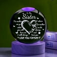 thumbnail image 3 of 1pc Engraved Glass Sphere with Color Changing LED Night Light - 2.9in Crystal Keepsake for Sister, Indoor & Outdoor Decorative Tabletop Ornament, No Electricity Needed, Ideal Birthday Gift, 3 of 13