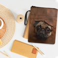 thumbnail image 3 of HELLHERO 1pcs Books Sleeve with Decorative Design Book Lovers Gifts Carrying Book Case with Book Protection for Women Book Storage Bag, Pug, 3 of 8