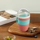 thumbnail image 5 of Organizadores y almacenamiento de armarios, Organización y almacenamiento, Contenedores de almacenamiento, Vaso de avena con tapa Vaso de yogur con cuchara para llevar Vaso doble de desayuno para uso, 5 of 6