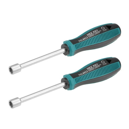 

11/32-Inch Hex Nut Driver Non-Magnetic Six Point Tip with 3.6-Inch Shaft 2 Pcs