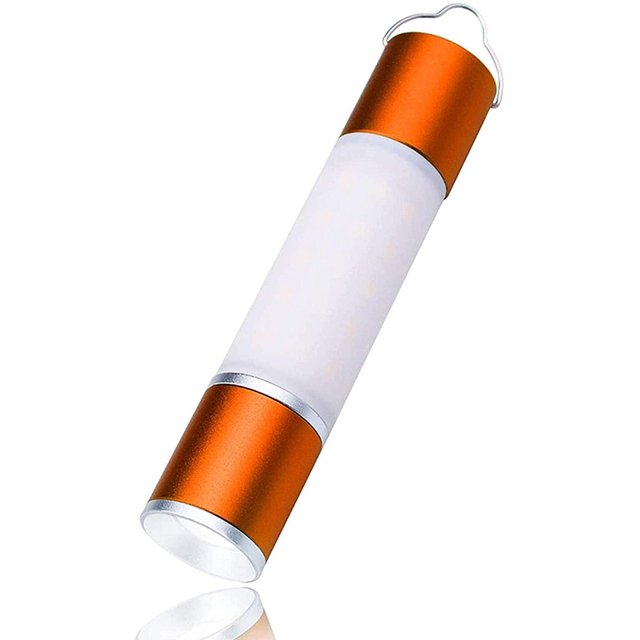 Luz LED para acampar, 6 modos de luz, recargable por USB, resistente al agua, linterna multifuncional con puerto USB para emergencias, kit de supervivencia, senderismo, pesca, etc. Zhivalor LRWJ834-2