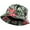 Black, variant on Floral Bucket Hat Fashion Flower Print Summer Cap