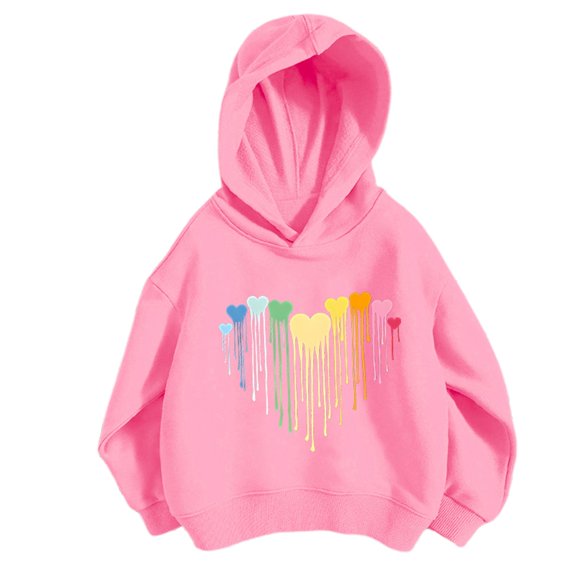 MEZZALL Girls Hoodies Sweatshirts Casual Cartoon Pullover Tops Outdoor Activities For Kids Loose Fit Design Autumn Toddler Dailywear Holiday / 11-12 Years
