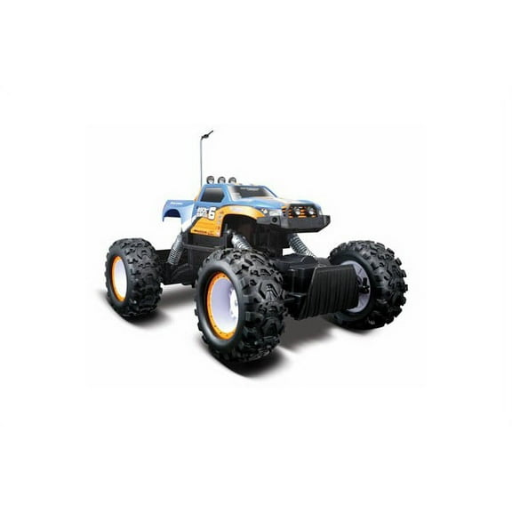 Maisto Tech 4x4 Radio Remote Control Rock Crawler 4WD Off Road RC Truck Ready to Run (Blue)