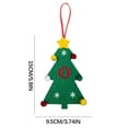 thumbnail image 2 of Vaidha 2024 New Christmas Tree Decorations Mini Christmas Tree Embroidery English Letter Christmas Pendant Small Pendant, 2 of 2