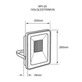 thumbnail image 5 of Reflector LED Exterior Tecnolite 100W Luz Día No Atenuable Negro, 5 of 5