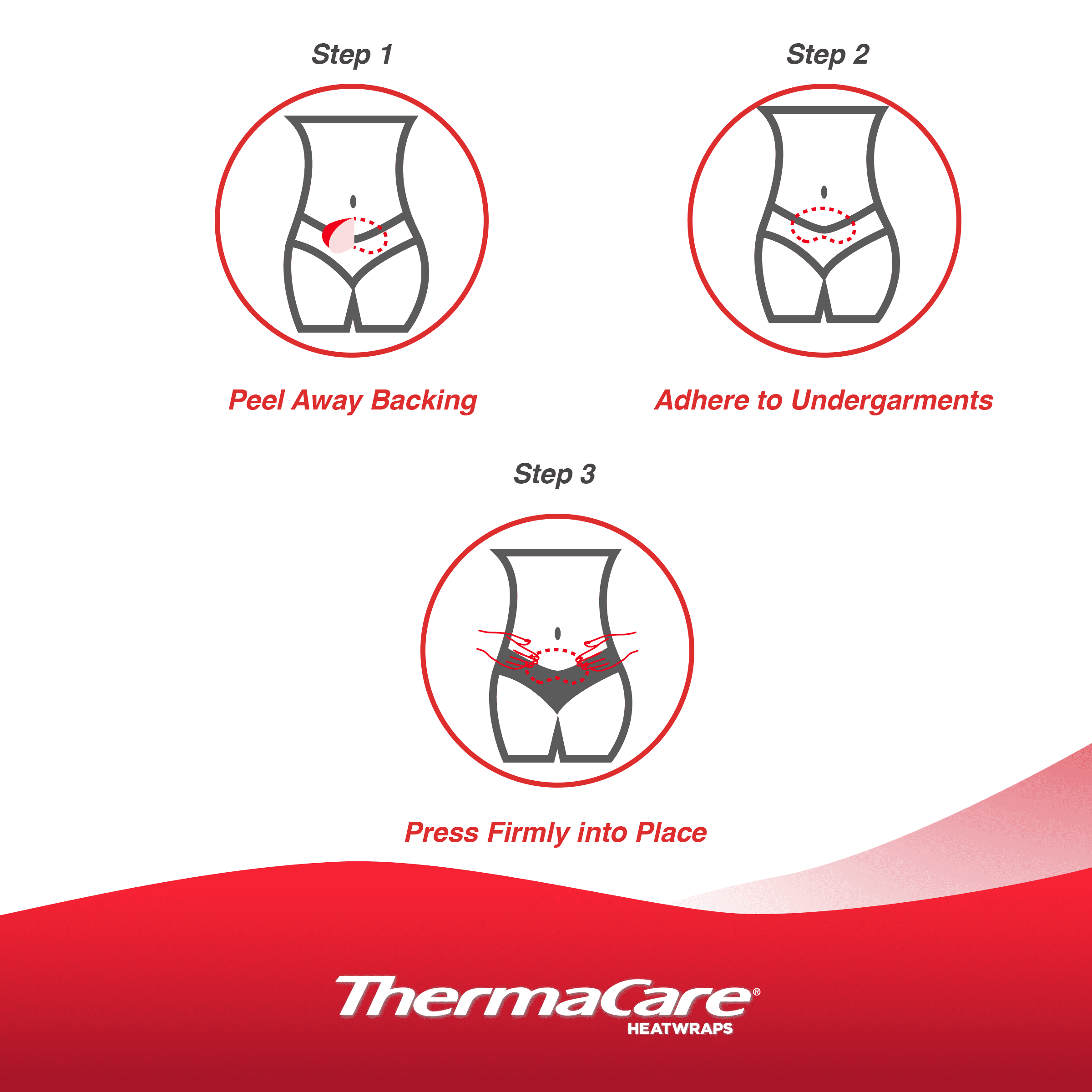 ThermaCare HeatWraps for Menstrual Pain - 3ct