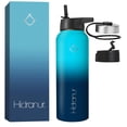 thumbnail image 1 of Termo Hidranur Verde Acero Inoxidable Doble Aislamiento con 3 Tapas y 2 Popotes, 1 of 9