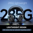 thumbnail image 5 of Wired Gaming Headset with Suspension Headband for PS5 PS4 Xbox PC, Noise Canceling Over Ear Game Headphone with Mic/LED Light - Black, 5 of 8