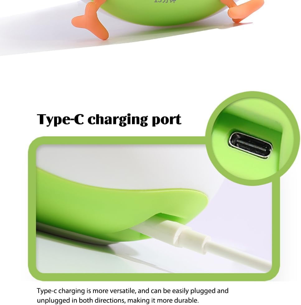 LINLIN Night Light for Kids,Cute Vegetable Chicken Night Lights,USB Rechargeable Kids Lamp,Timing Function,Cute Room Decor,Baby Night Light for Boys Girls Childrens Students Gift