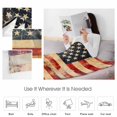 thumbnail image 5 of Fleece Blanket Independence Day Retro Stripes and Stars Blankets, Soft Cozy Warm Flannel Throw Blanket, USA Flag Star Blanket for Bed Couch Sofa,50x60In, 5 of 9