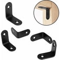 thumbnail image 2 of Soporte de fijación MACHAO soportes en forma de L de metal negro 20 piezas 30x30x16 mm, 2 of 5
