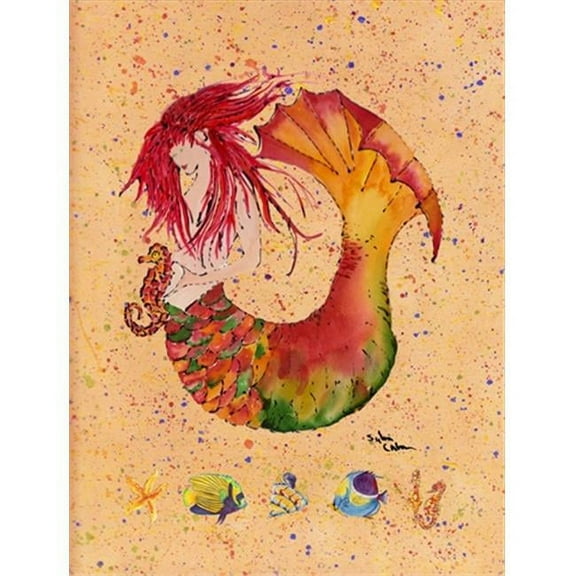 11 x 15 in. Mermaid Flag Garden Size