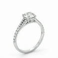 thumbnail image 2 of Spot Jewel 1.7 Ct Round Cut Lab Created Diamond Ring – Cathedral Split Shank Solitaire – Accent Diamond Engagement Ring – 14K White Gold Plated – Sparkling Gift, 2 of 4