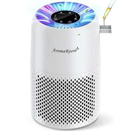 Aroma Room Hepa Portable Air Purifier for Bedroom Home Pets, Small Air Cleaners Purify for Allergy with RGB Light