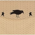 thumbnail image 3 of VHC Brands Kettle Grove Window Curtain, Applique Crow and Star Valance, Tan, 16x60, 3 of 5