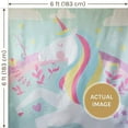 thumbnail image 3 of Unicorn Birthday Photo Backdrop - Best Photography Backdrops for Girls Birthday, Baby Shower, Rainbow Photo Booth | Unicorn Theme Party Decorations Supplies “6ft x 6ft”, 3 of 6