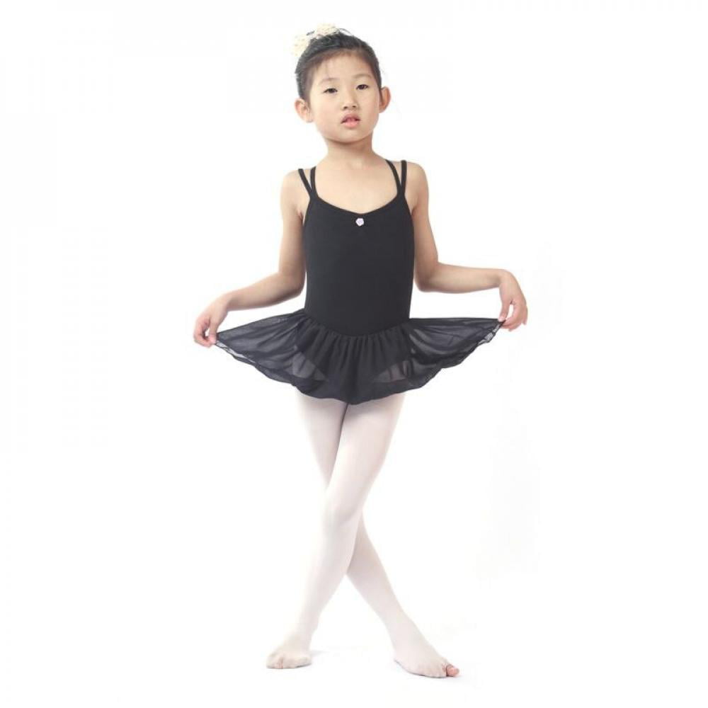 Girls Ballet Dance Dress Tutu Leotard Skirt Gymnastics Kids Dancewear Costumes