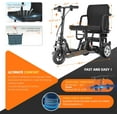 thumbnail image 3 of Mujocooker Dual Front Wheel Mobility Scooter for Adults & Seniors, Lightweight Foldable Travel Scooter with 12AH Battery, 25 Miles Long Range, 3 of 9