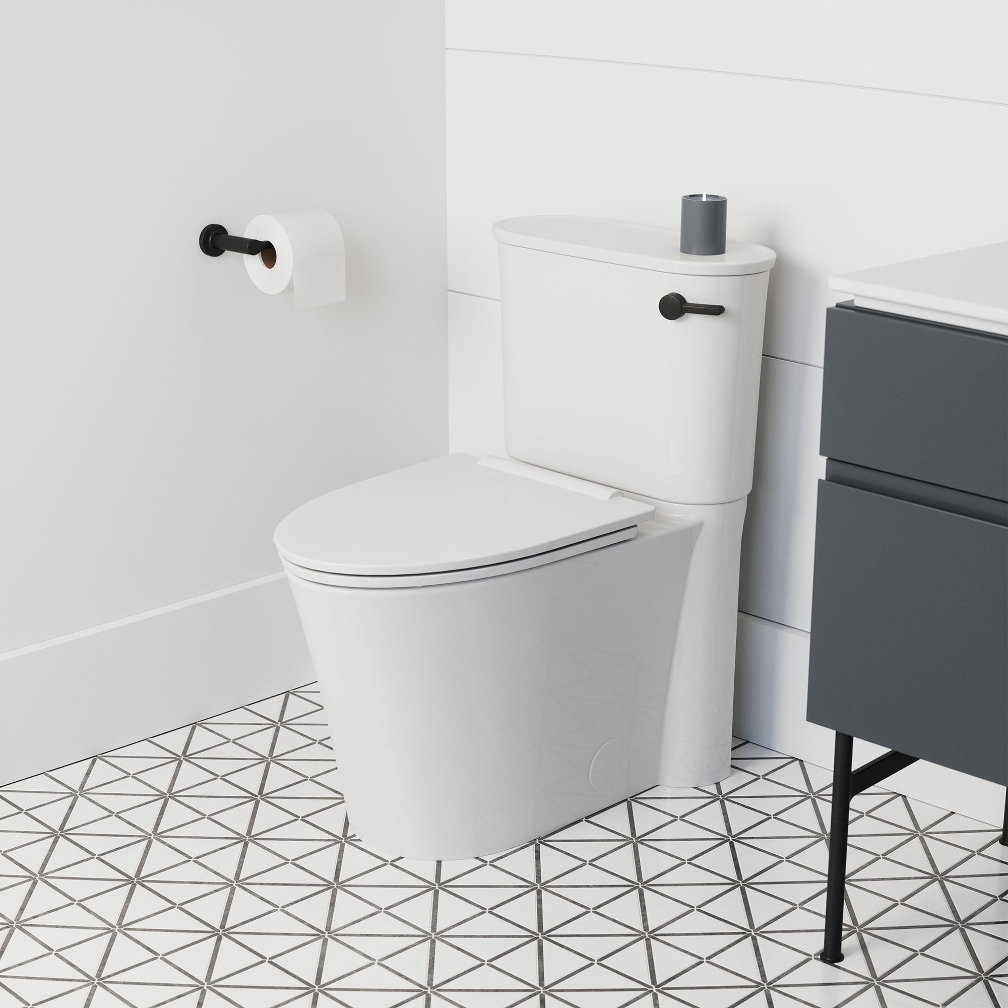 American Standard Studio S 1.28 GPF Single Flush Toilet Tank Only with  Right-Hand Trip Lever in White - Walmart.com
