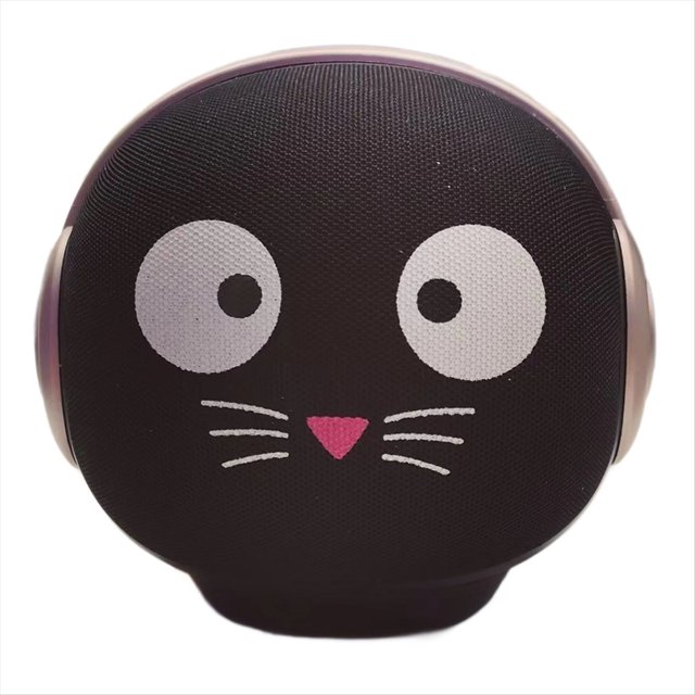 Altavoz Bluetooth con Forma de Búho para Mascotas, Portátil, Impermeable, de Doble Enlace, Color Negro.