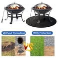 thumbnail image 4 of Naiovety Breeo Fire Pits Mat Protección Exterior Versátil Y Duradera Doble Cara Ignífuga A Prueba De Aceite Suministros de limpieza para el hogar negro 30 pulgadas, 4 of 6
