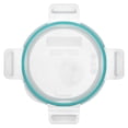 thumbnail image 4 of Tapa Snapware 7201R-PC hermética para recipiente de vidrio de 4 tazas, junta verde agua, 4 of 9
