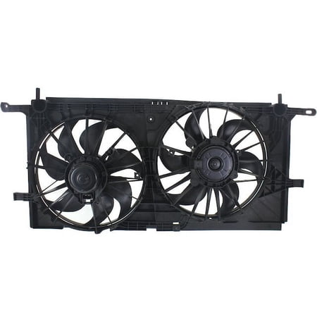 Auxiliary Engine Cooling Fan Assembly - Compatible with 2001 - 2005 Chevy Venture 2002 2003 2004