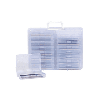novelinks Transparent 4 x 6 Photo Storage Boxes - 16 Inner Photo  Organizer Cases Photo Keeper Picture Storage Containers Box for Photos - 2  PACK (Multi-colore…