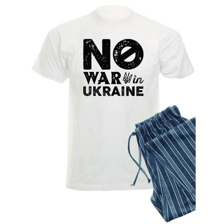 

CafePress - No War In Ukraine - Men s Light Pajamas