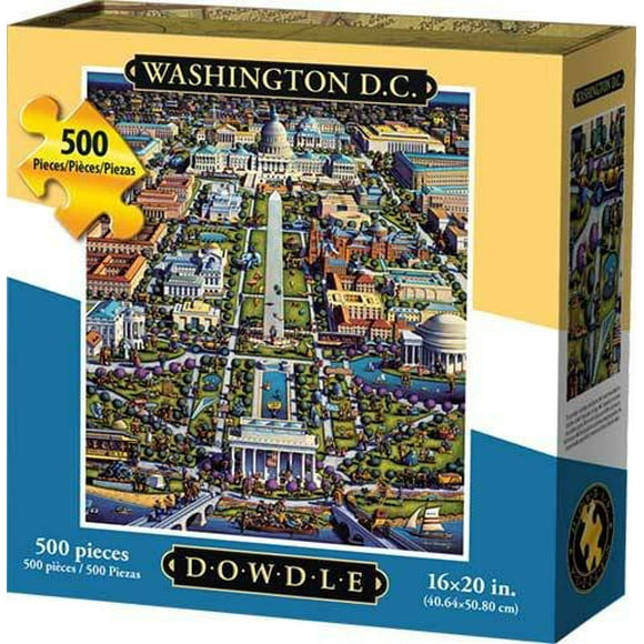 Dowdle Folk Art Washington Dc Jigsaw Puzzle (500 Piece)