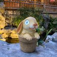 thumbnail image 4 of Luz Solar decorativa para gato de jardín, estatuilla impermeable, lámpara LED, decoración del jardín del hogar, 4 of 9