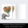thumbnail image 4 of Tree-Free Greetings 12 Pack Boxed Notes, 100% Recycled Paper, Eco-Friendly Cards, Made in the USA, Love Elephant Design, 4x6, Cute Gift Artful Design, 4 of 7
