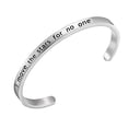 thumbnail image 2 of I Move The Stars For No One Cuff Movie Inspired Mantra Bracelet Gift, 2 of 2