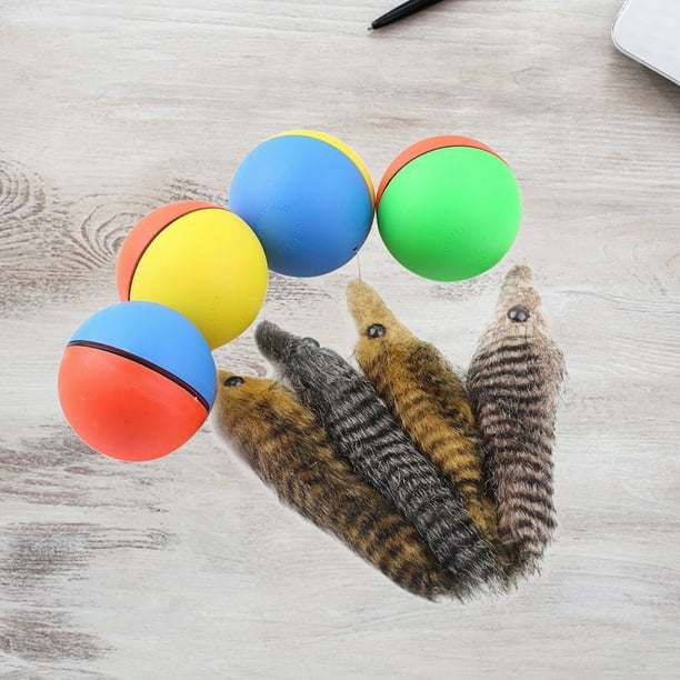 Perro Gato Castor Comadreja Cachorro Rolling Play Random Alive New Pet Toy Jump Ball