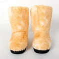 thumbnail image 4 of Women's faux fur boots furry snowshoes elegant and stylish booties warm and comfortable non-slip outdoor flats, 4 of 5