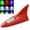 Red, variant on Solar-Powered Shark Fin Aerial Strobe Light,Shark Fin Solar Warning Light for Car, Waterproof Shark Fins Car Roof Lights, 8 Colors LED Car Roof Lamp High Brightness,for Most Automobile Decorative Lam