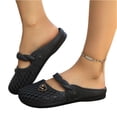thumbnail image 2 of Norvail Womens Breathable Woven Toe Mary Sandals , Lightweight Slip Garden Shoes Non-Slip Comfort Sandals for Indoor Outdoor Beach Travel, 2 of 5