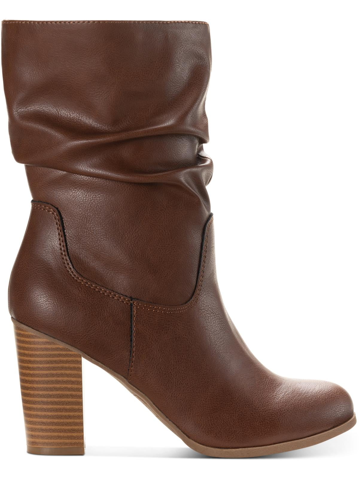 Style & Co. Women's Saraa Slouch Boots - Faux Leather Mid-Calf Boots