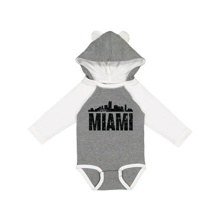 

Inktastic Miami Skyline Grunge Gift Baby Boy or Baby Girl Long Sleeve Bodysuit
