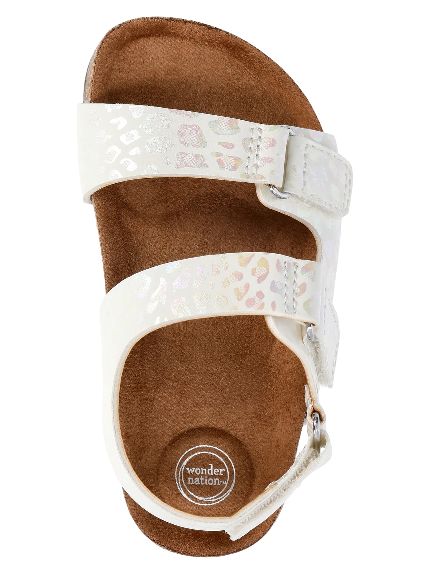 Wonder Nation Toddler Girls Footbed Sandals