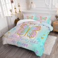 thumbnail image 2 of Gold Butterfly Comforter Sets Full Size All Season Bed Set Rainbow Color Bedding Sets Colorful Butterfly Bedding Quilt for Kids Teen Girls 1 Comforter+ 2 Pillowcases, 2 of 14