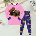 thumbnail image 2 of UAYOTSE Kids Toddler Pajamas Boys Girls Fleece Pajama Set Spring Warm Sleepwear Pjs Set Plush Tops+Pants Outfits Loungewear,Sizes 4-5 Years, 2 of 5