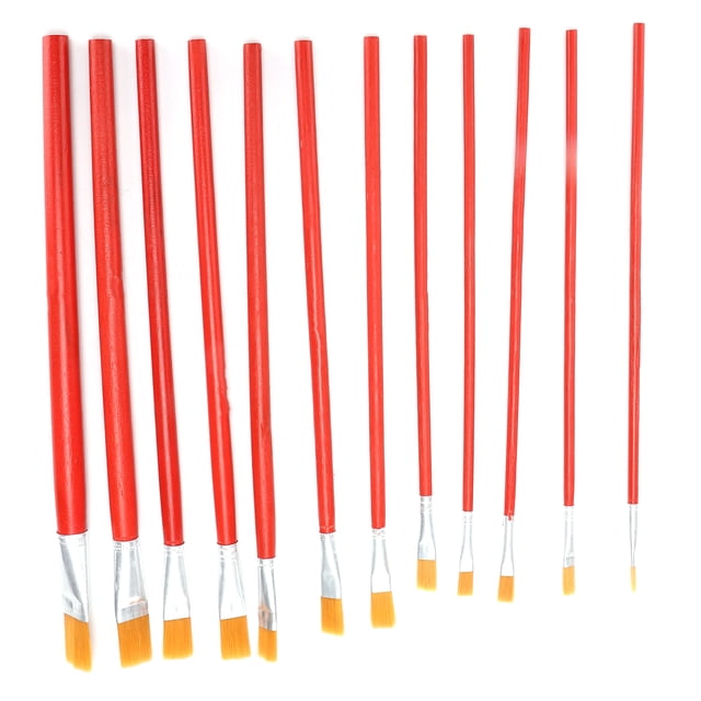 Juego de 12 pinceles multifuncionales con cerdas antidesprendimiento para pintar acuarela para pintores y estudiantes.